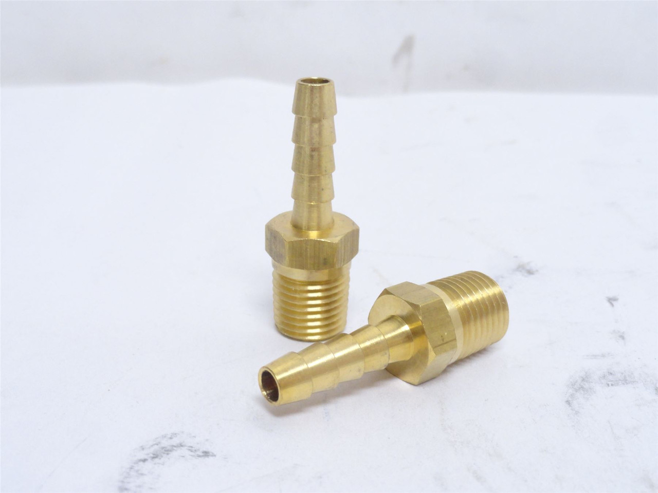 Milton S-600; Lot-2; Male Barb Hose End; 1/4NPT x 1/4" Tube