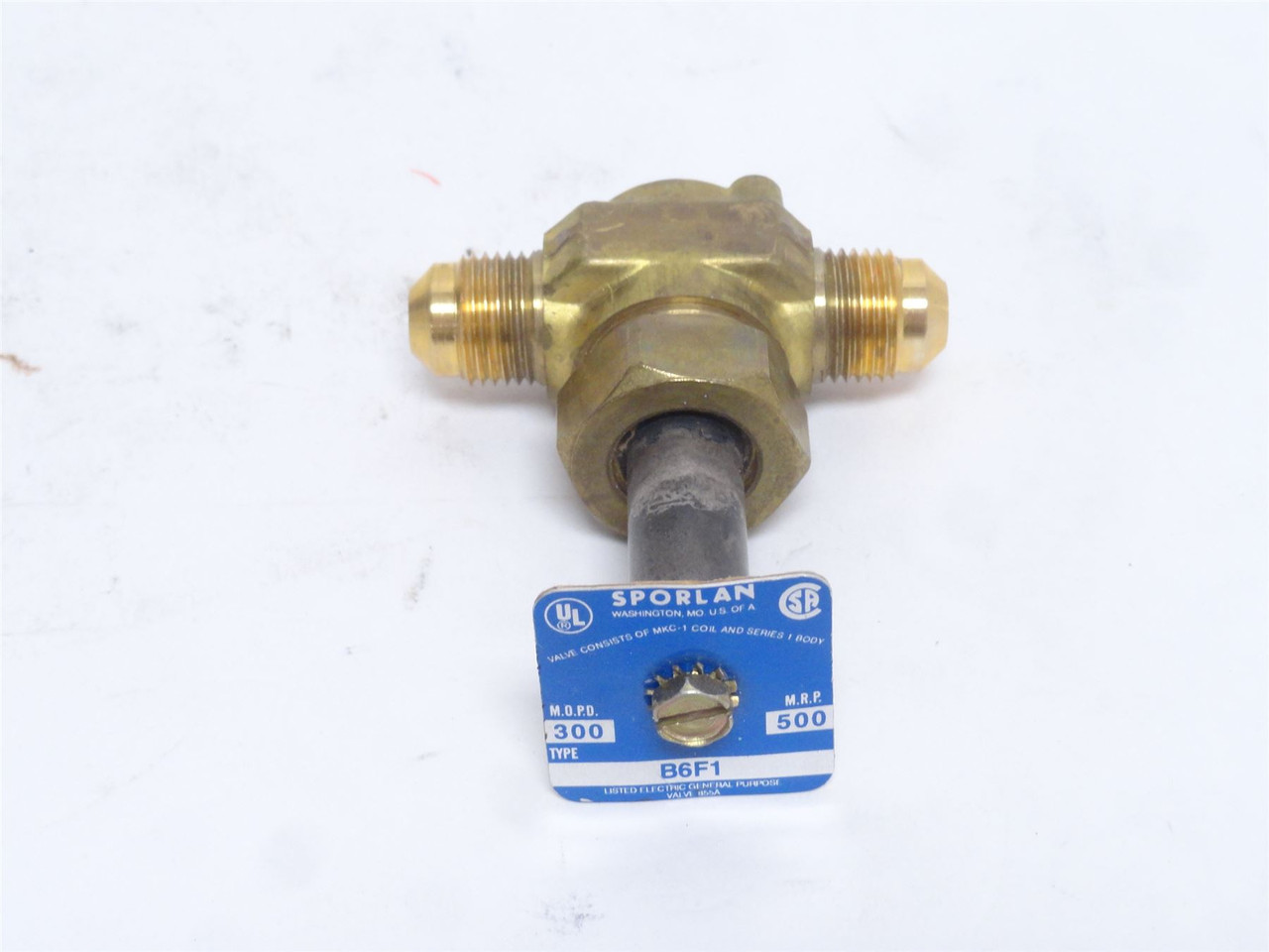 Sporlan B6F1; Solenoid Valve Body; 3/8“SAE 45Deg; No Coil