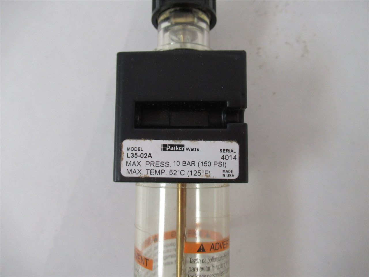 Parker L35-02A; Pneumatic Lubricator 1/4"