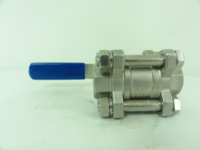 Industry-Std 3CFW3; Ball Valve 1/2" Socket Weld 3-Piece