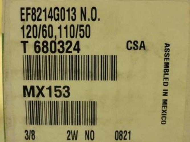 Asco EF8214G013; Solenoid Valve; 17.1watts
