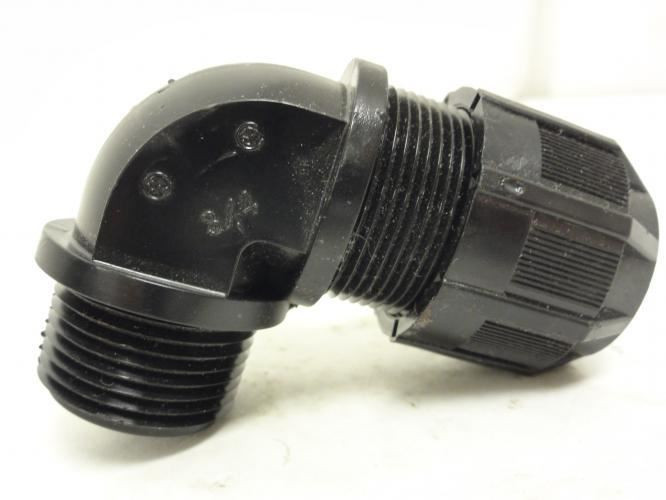 Thomas Betts BVWD-P132GT-11; Elbow Connector 90Deg; Black 3/4"