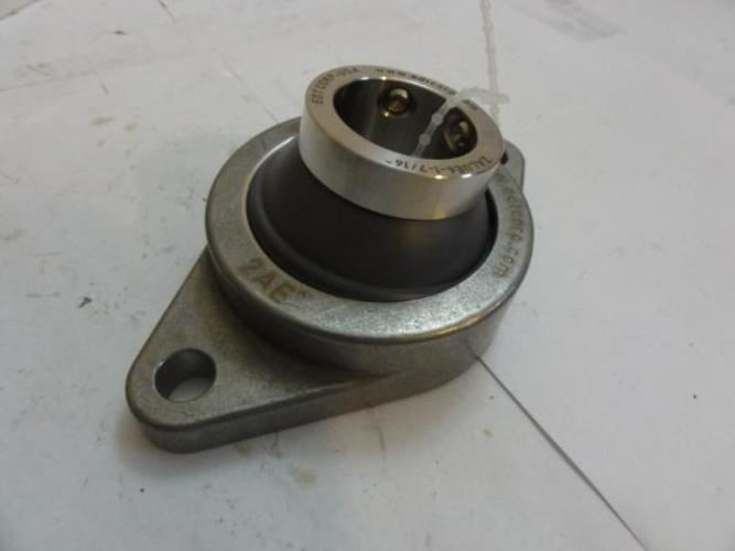 EDT NA2AE7-1 7/16; Flange Bearing; Poly- SS 2 bolt; 1-7/16"ID