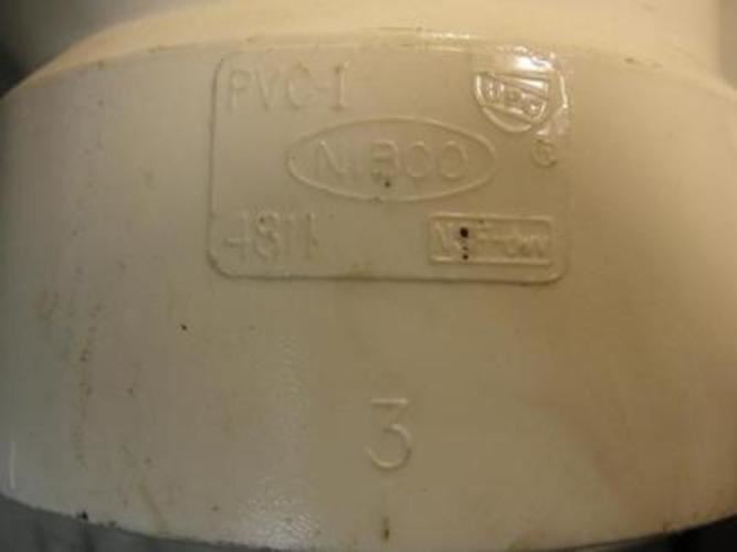 Nibco 4811; LOT-2; PVC Sanitary Tee; 3" Nominal Size