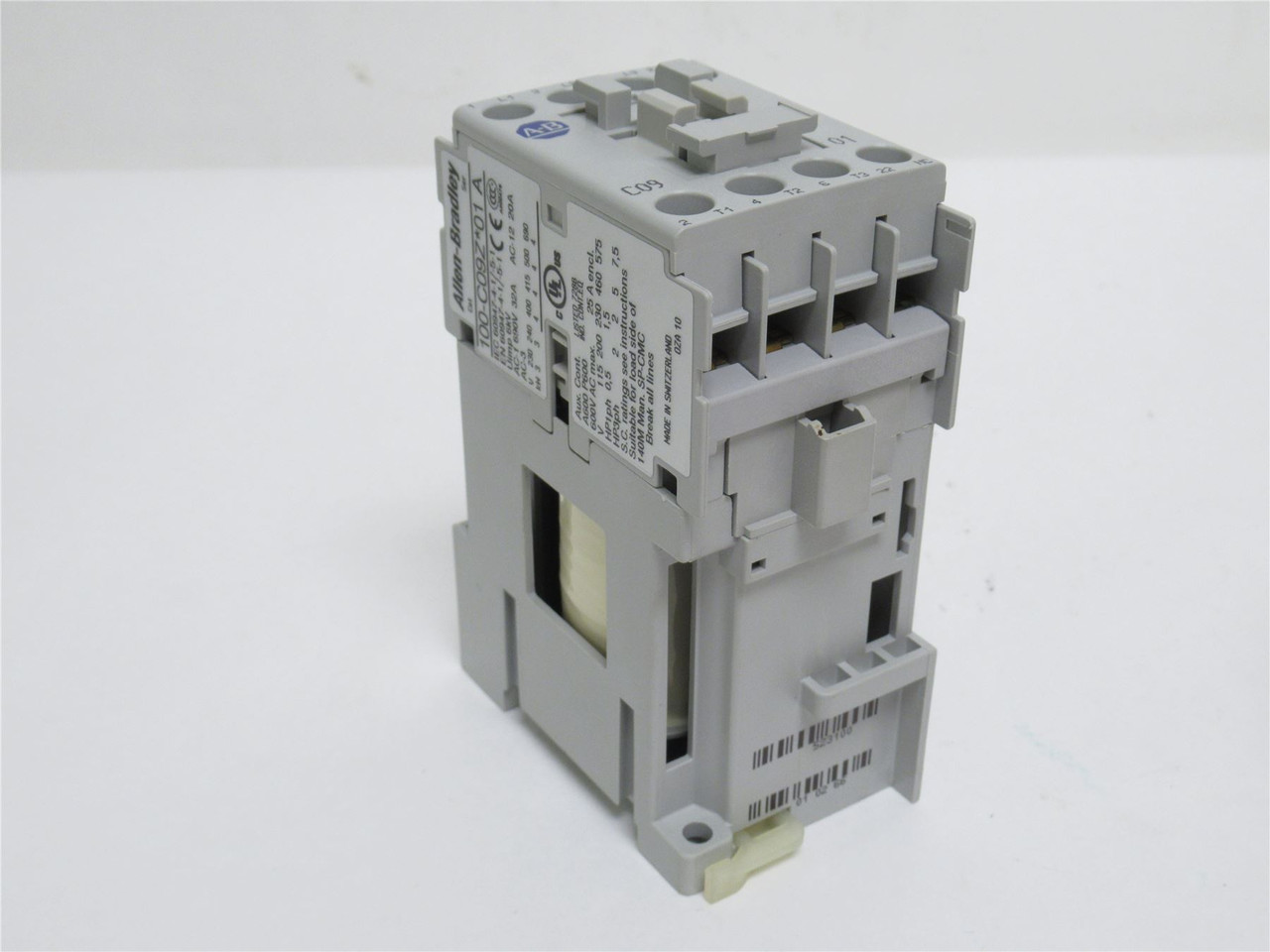 Allen-Bradley 100-C09ZJ01; Contactor; 25A; 600VAC; 24VDC Coil