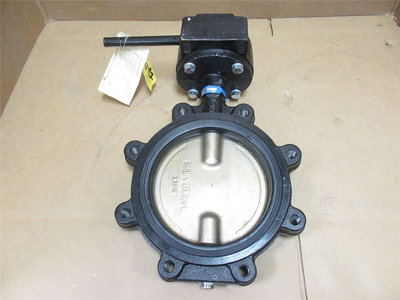 Milwaukee Valve ML323E; Butterfly Valve; 8" Cast iron; 8 Lug