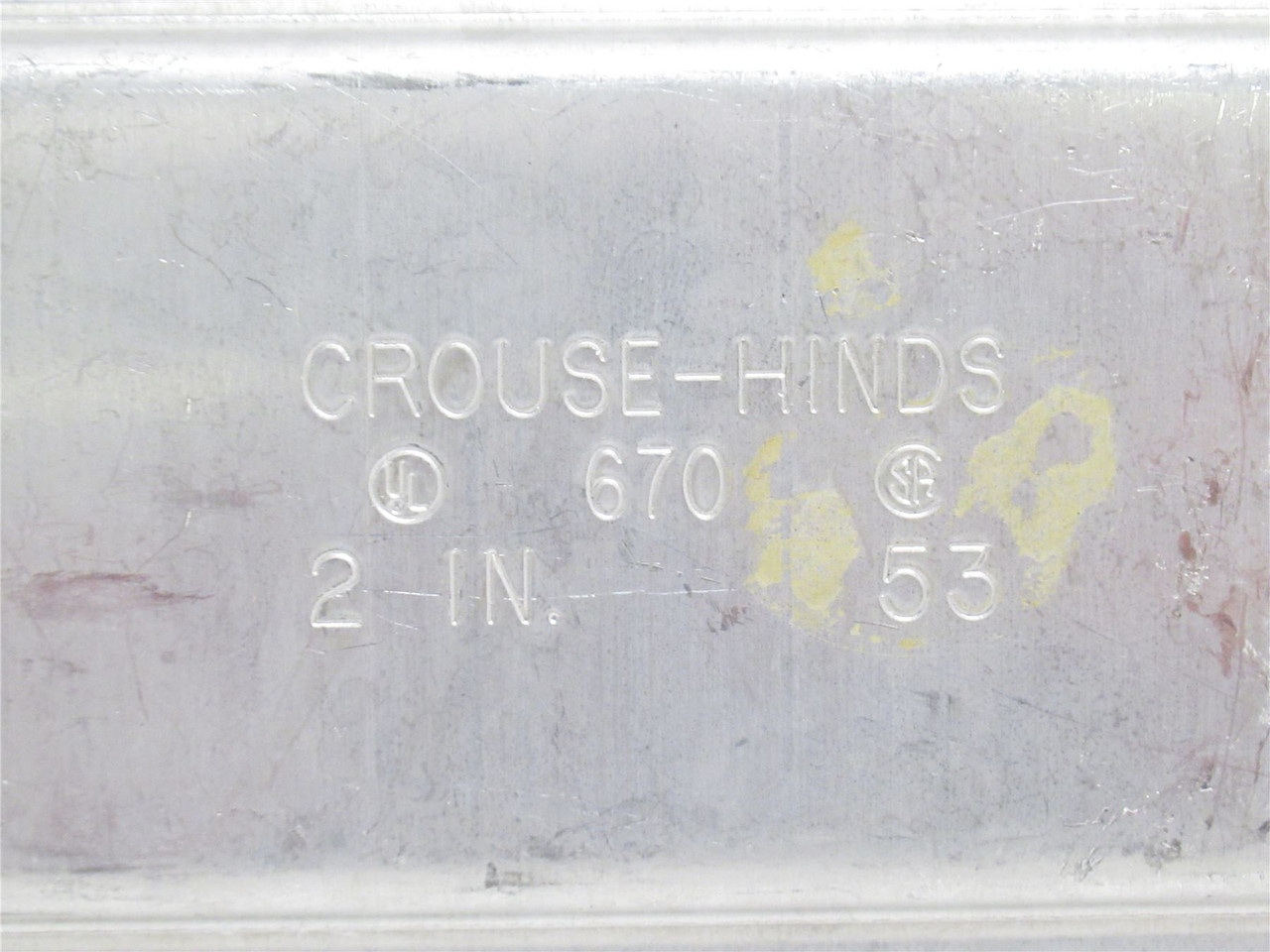 Crouse-Hinds 670; Lot-2; Condulet Form 7 Wedge Nut Covers
