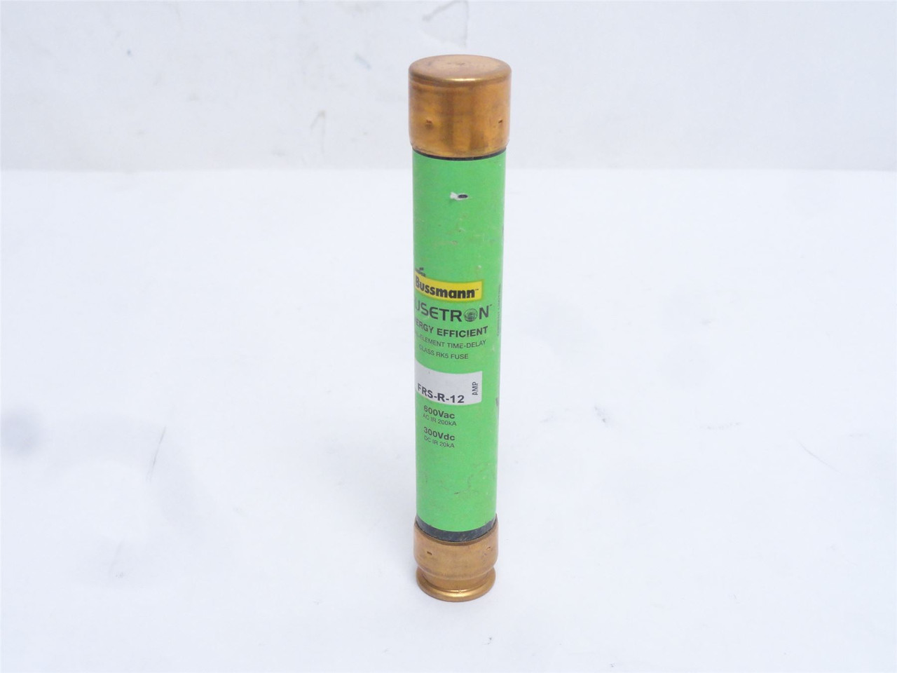 Bussmann FRS-R-12; Time Delay Fuse; 12A; 600VAC/300VDC