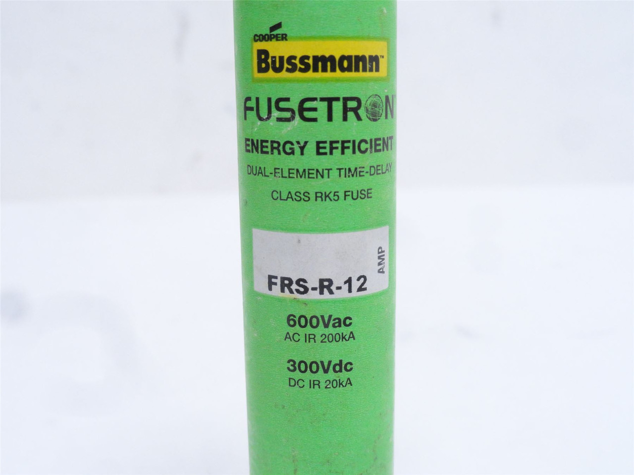 Bussmann FRS-R-12; Time Delay Fuse; 12A; 600VAC/300VDC