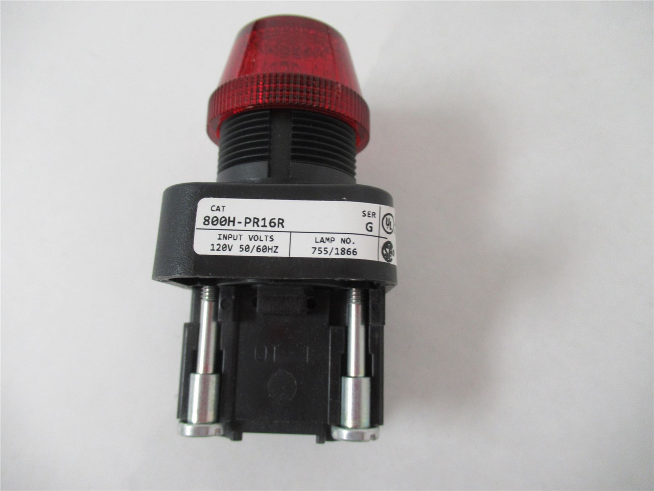 Allen-Bradley 800H-PR16R; Pilot Light 30mm 120VAC