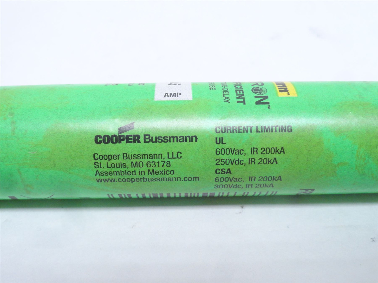 Bussmann FRS-R-45; Dual Element Time Delay Fuse 45A; 600VAC