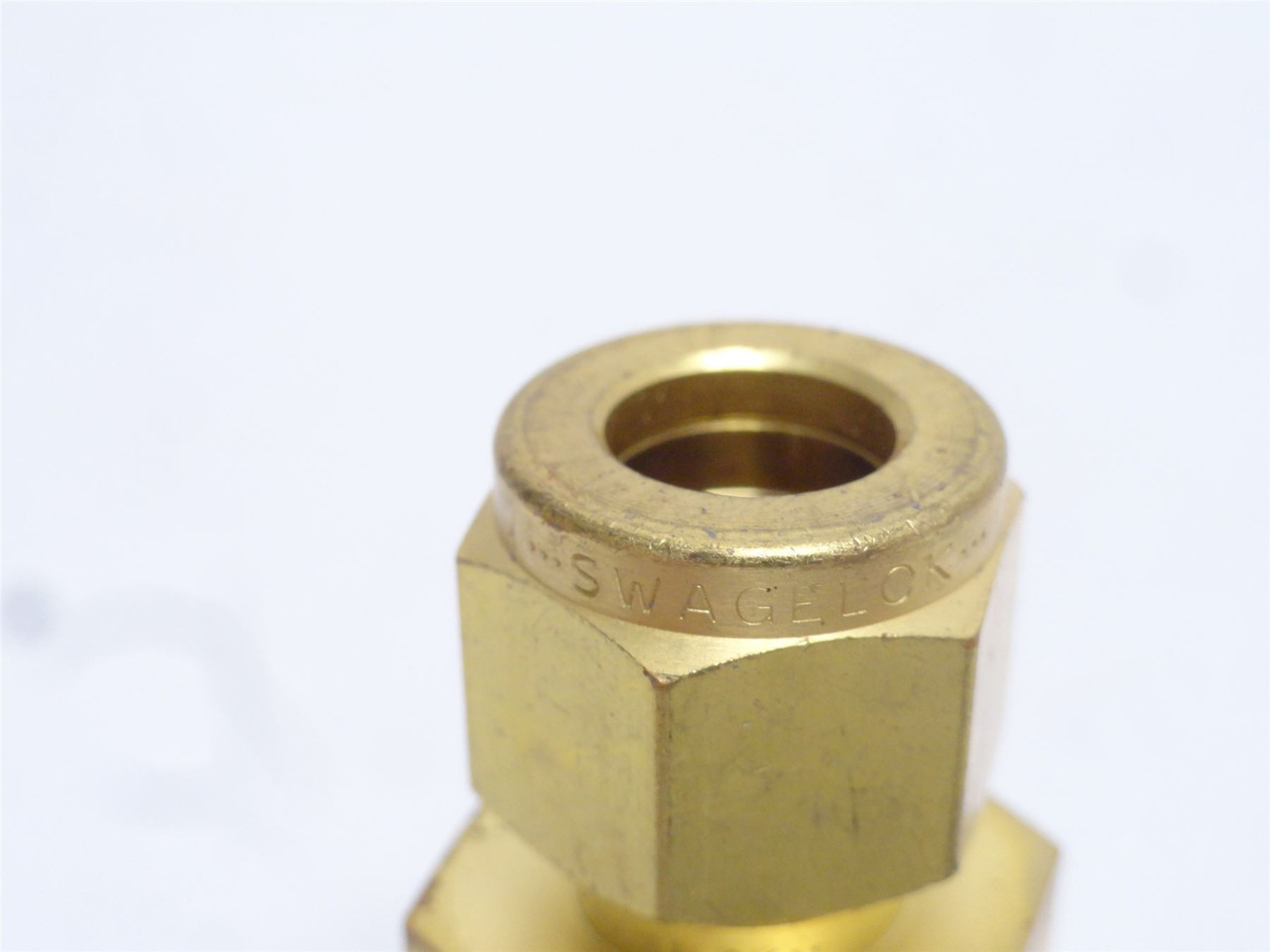 Swagelok B-600-1-8; Brass Tube Adaptor; 3/8" Tube x 1/2NPT