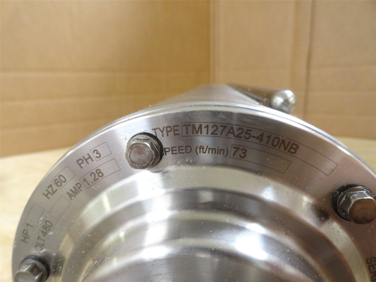 VanderGraaf TM127A25410NB-A; Drum Motor; 1HP; 13" Belt Width