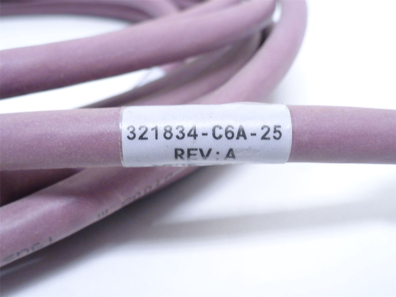 MFG- 321834-C6A-25; Ethernet Cable; M To FX Coded; M12; 25' L