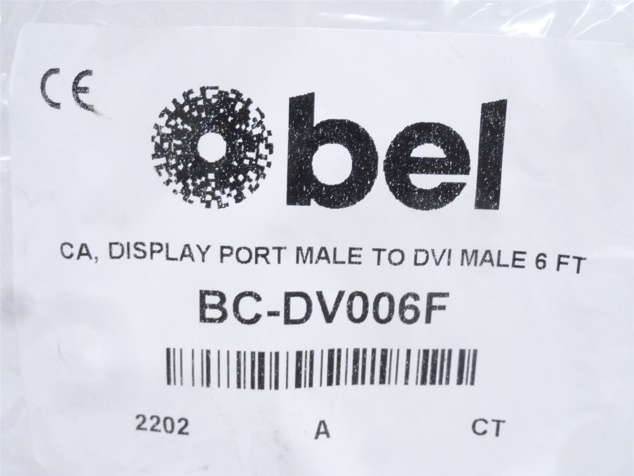 bel BC-DV006F; Adaptor Cable; DVI-D To SHD; 6' Long