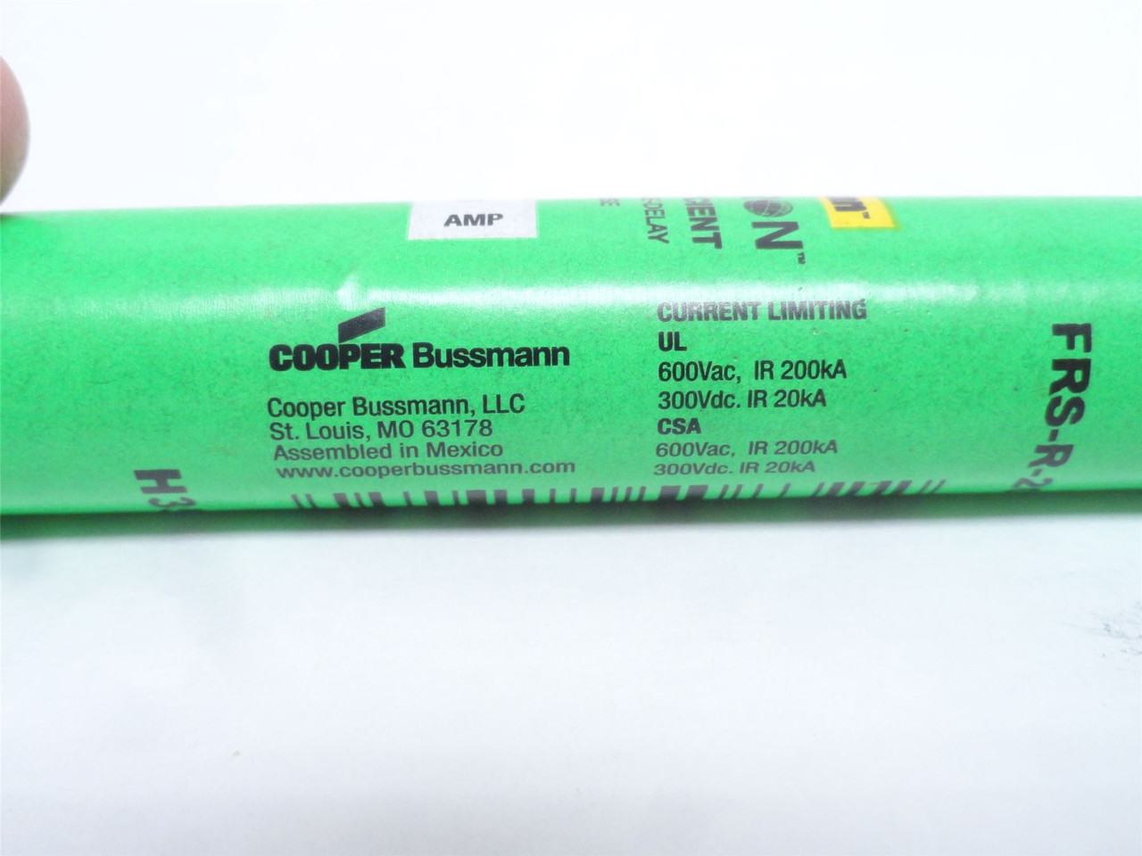 Bussmann FRS-R-20; Time Delay Fuse; 20A; 600VAC/300VDC