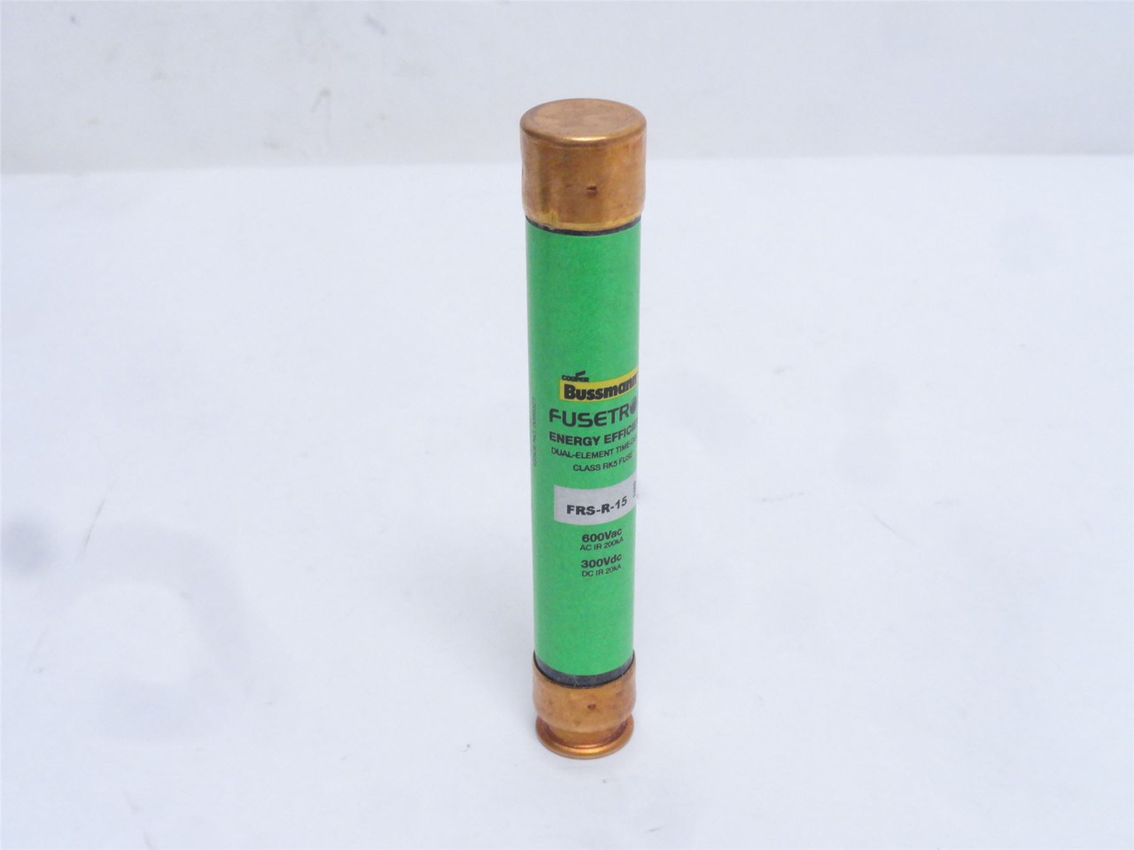 Bussmann FRS-R-15; Time Delay Fuse; 15A; 600VAC/300VDC