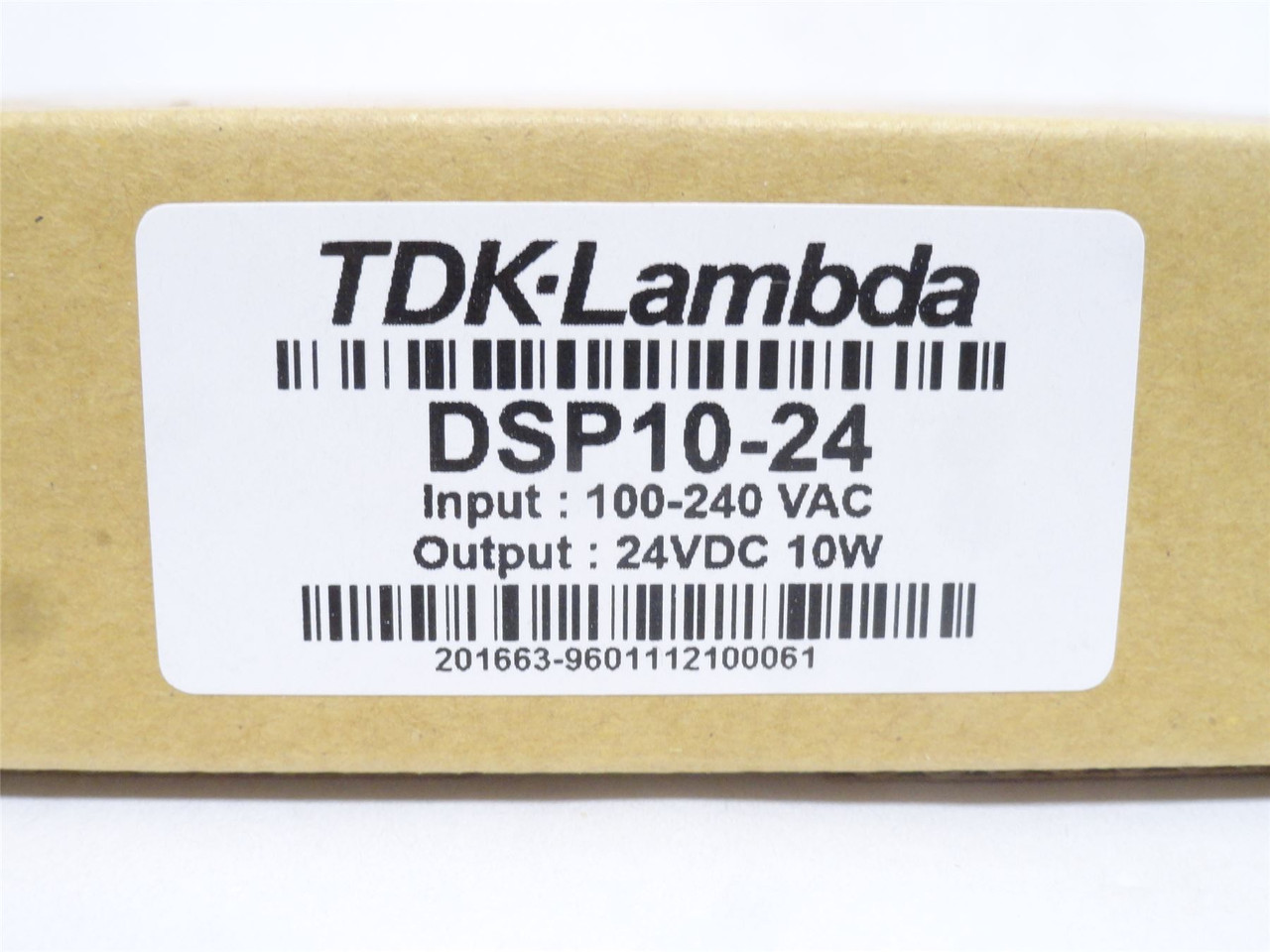 TDK-Lambda DSP10-24; Power Supply; 100-240VAC In; 24VDC Out