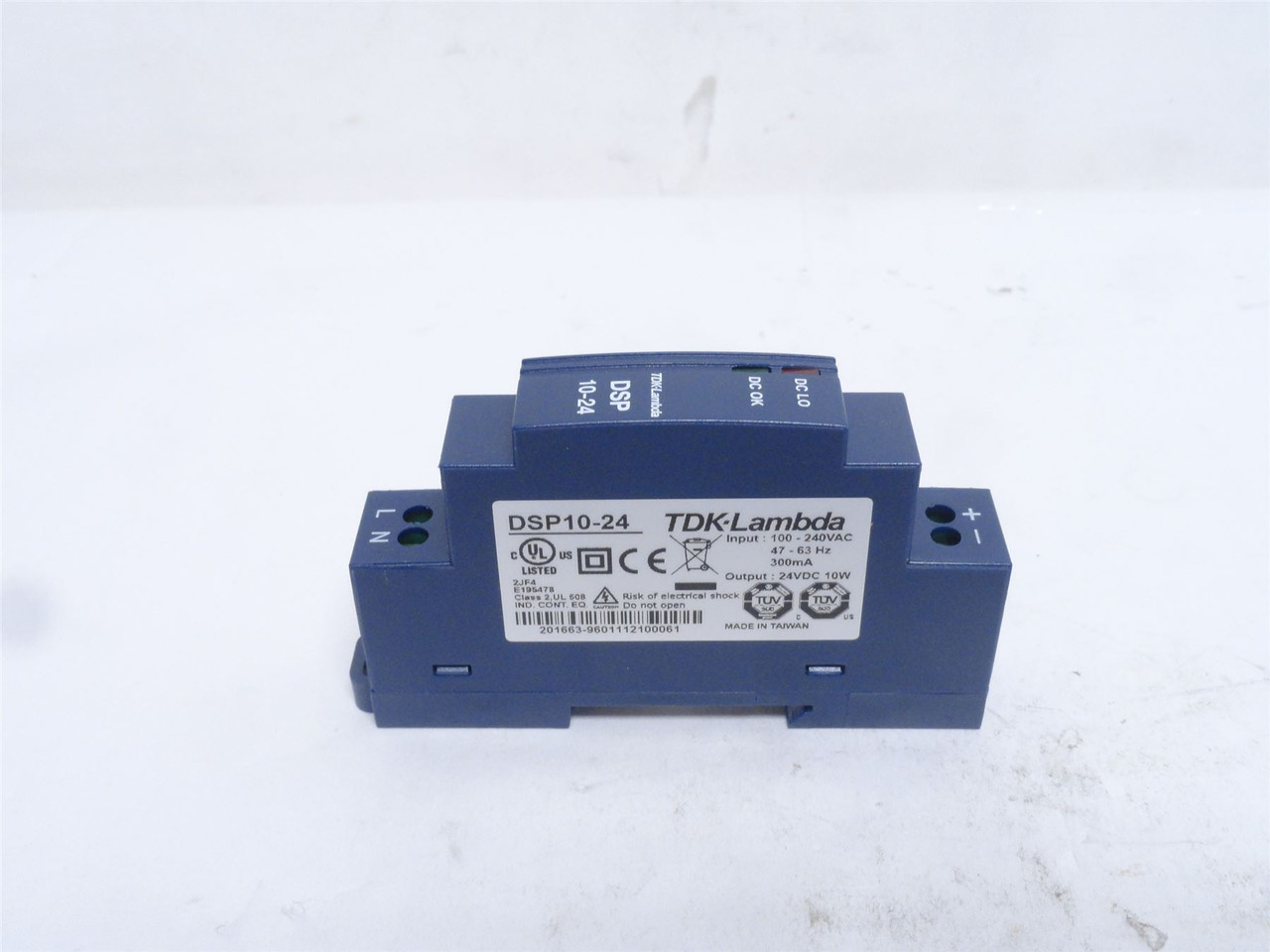 TDK-Lambda DSP10-24; Power Supply; 100-240VAC In; 24VDC Out