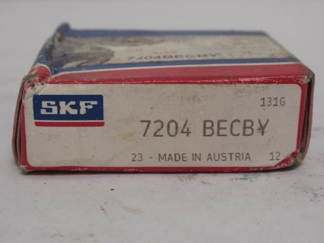 SKF 7204-BECBY; Angular Contact Bearing 20mmID x 47mmOD