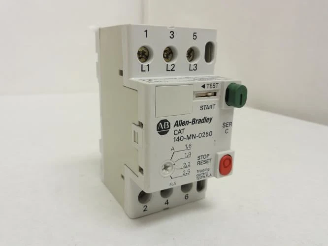 Allen-Bradley 140-MN-0250; Manual Starter 1.6~2.5A; 3P; 600VAC; SER:D
