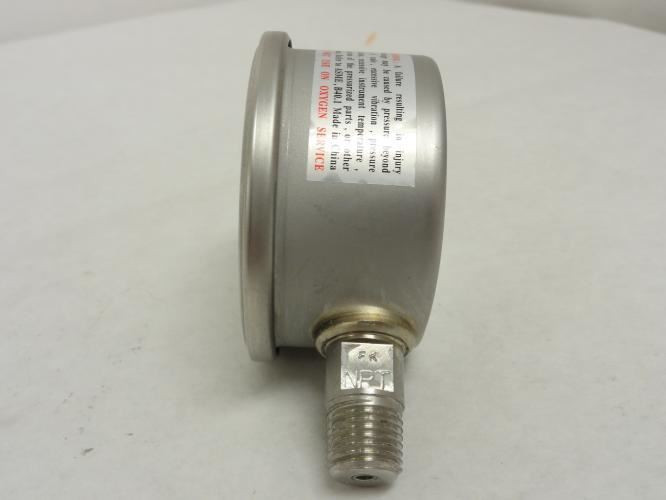 Precision Instrument 301LFW-254C; SS Pressure Gauge; 0-30PSI