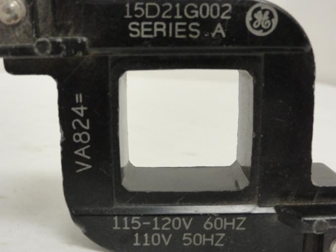 GE 15D21G002; Contactor Coil; 115/120V@60Hz; 110V@50Hz