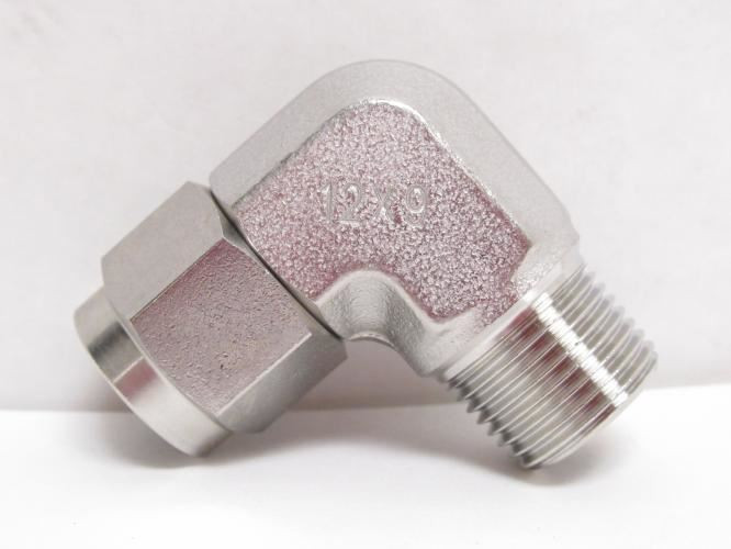 Pisco NSL1290-03; Tightening Elbow; 90Deg; SS-316; 12 x 9mm