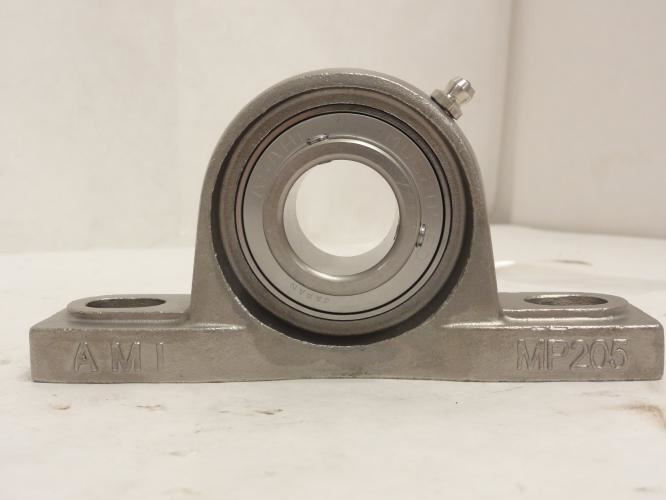 AMI MUCP205; Pillow Block Bearing; SS; 25mm ID; 2-Bolt