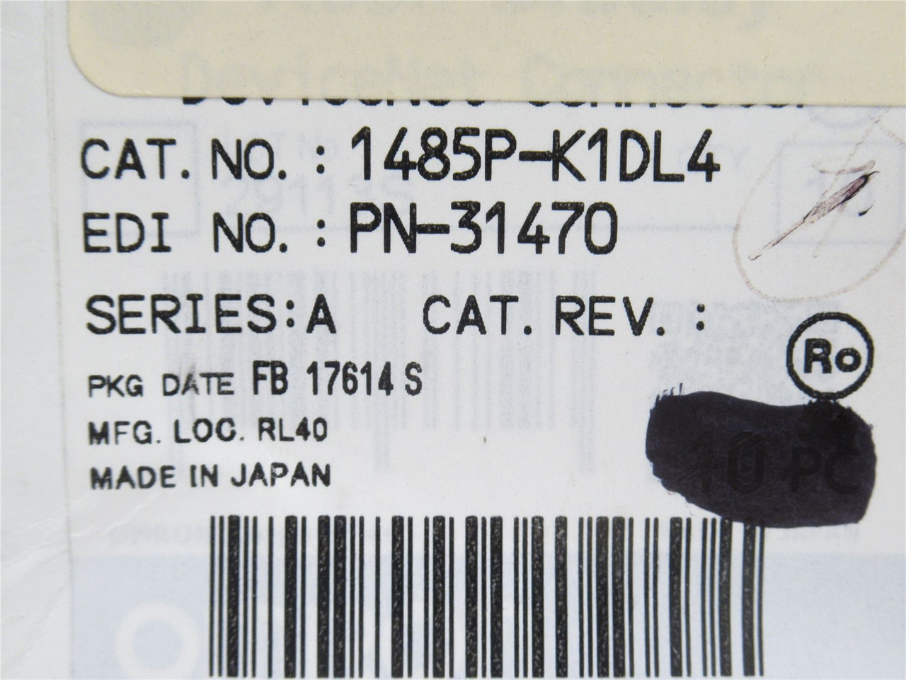 Allen-Bradley 1485P-K1DL4; Box-9 Media Drop-Line Connectors