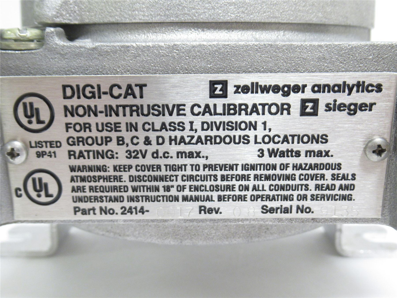 Honeywell 2414-1023; Sieger DIGI-CAT Non-Intrusive Calibrator