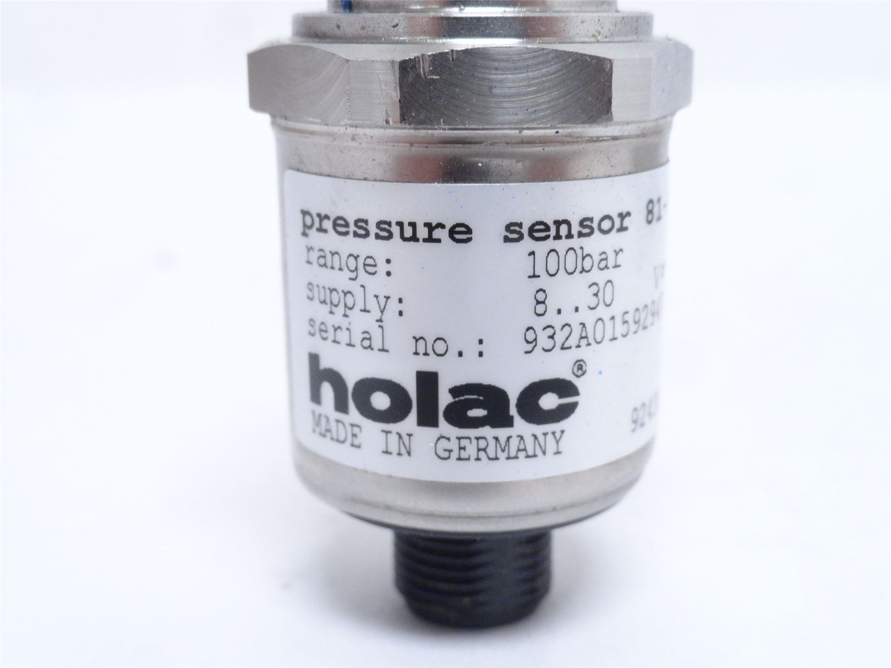 Holac 81-1263-3; Pressure Sensor 924306; 100BAR; 8-30VDC