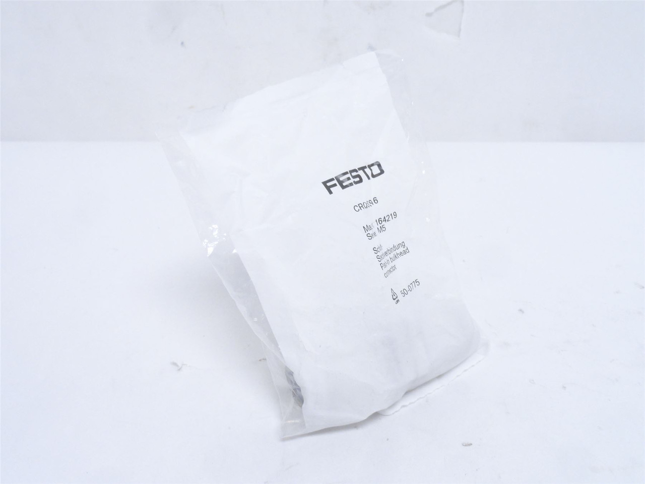 Festo CRQSS-16; Bulkhead Connector 164219; Size: 16mm PTC
