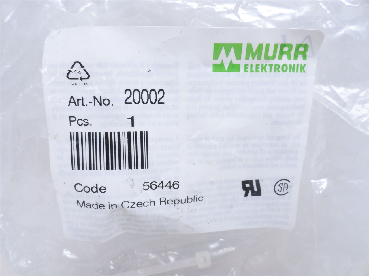 Murr Electronik 20002; Universal Surge Suppressor; 110-250VAC