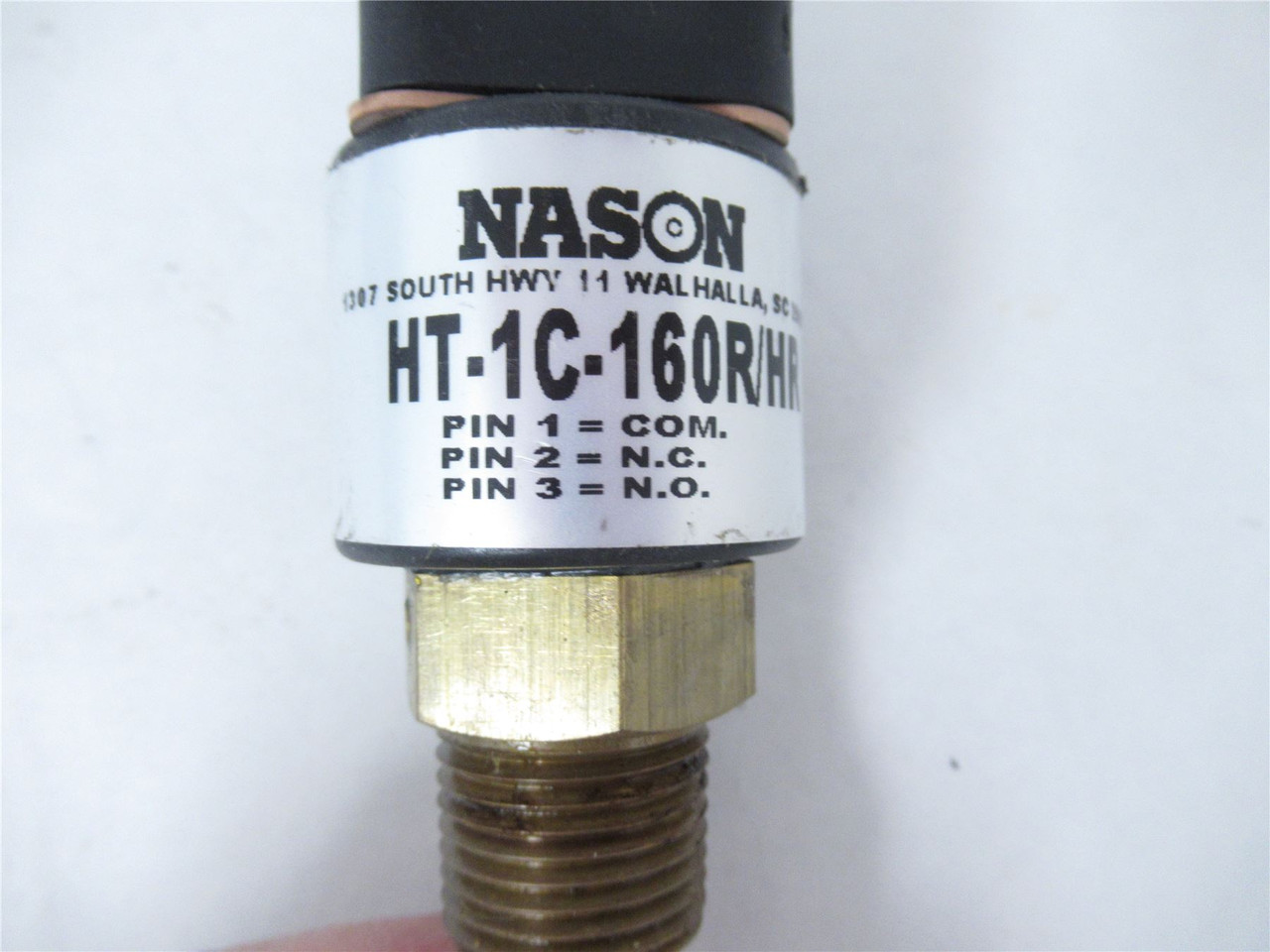 Nason HT-1C-160R/HR; Temp Switch PIN 1- COM PIN 2- N.C PIN 3