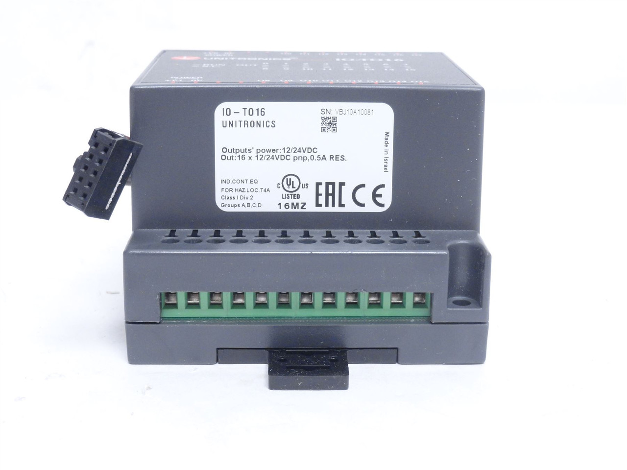 Unitronics 10-T016; I/O Expansion Module ;16 Transistor Out