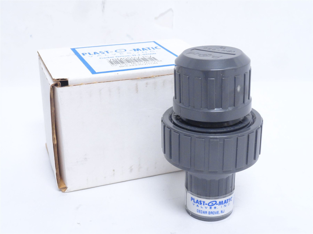 Plast-O-Matic VBM050V-PV; Vacuum Breaker 1/2NPT; 60SCFM