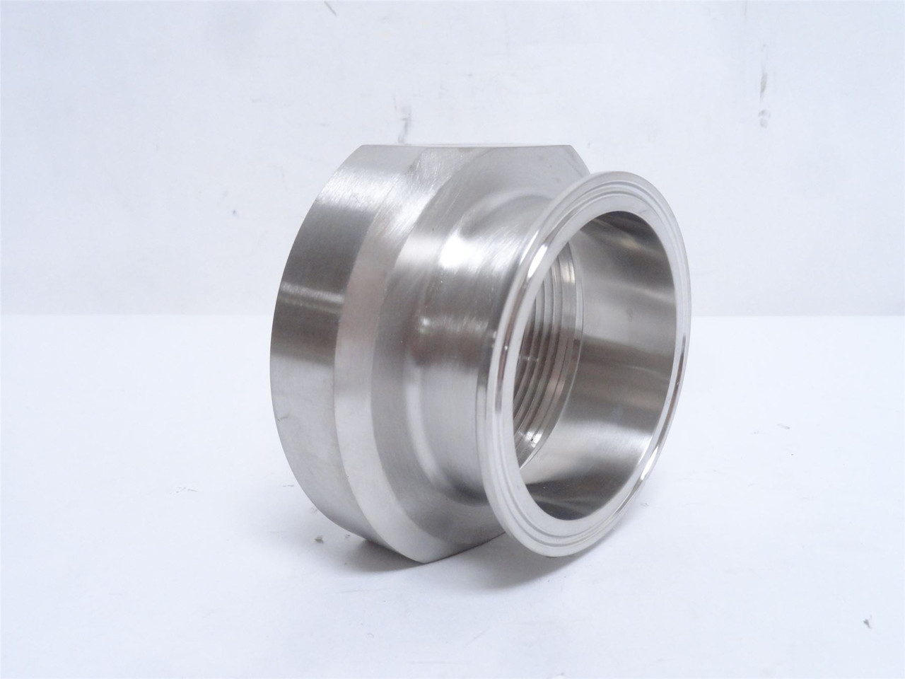 Tri-Clover 22MP3; Adaptor; SS-316; 3" Clamp x 3" Threads