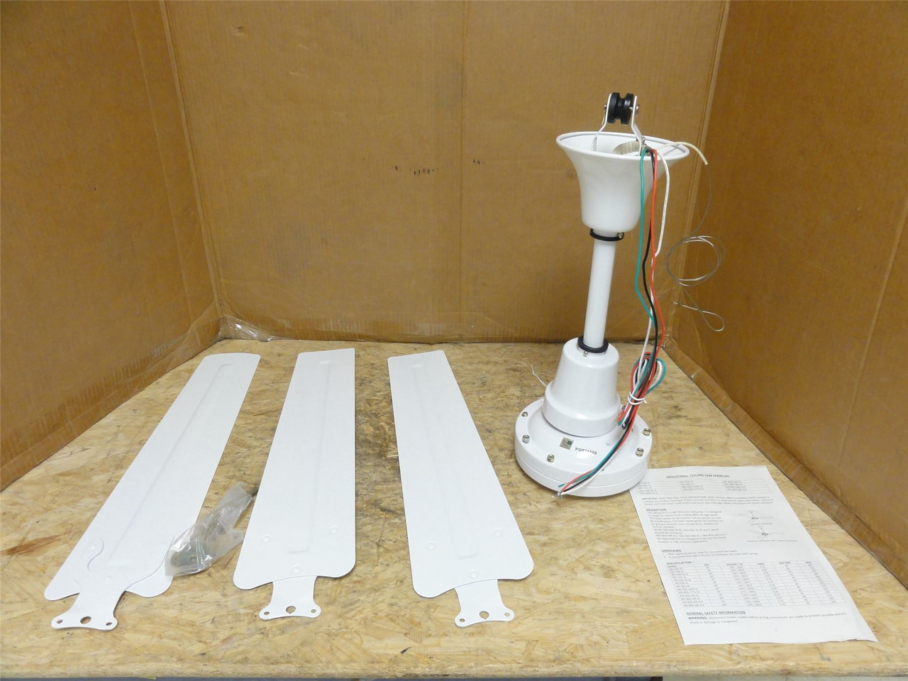 VES IND-B56-4L; Agricultural Ceiling Fan; 56" Blades 120VAC