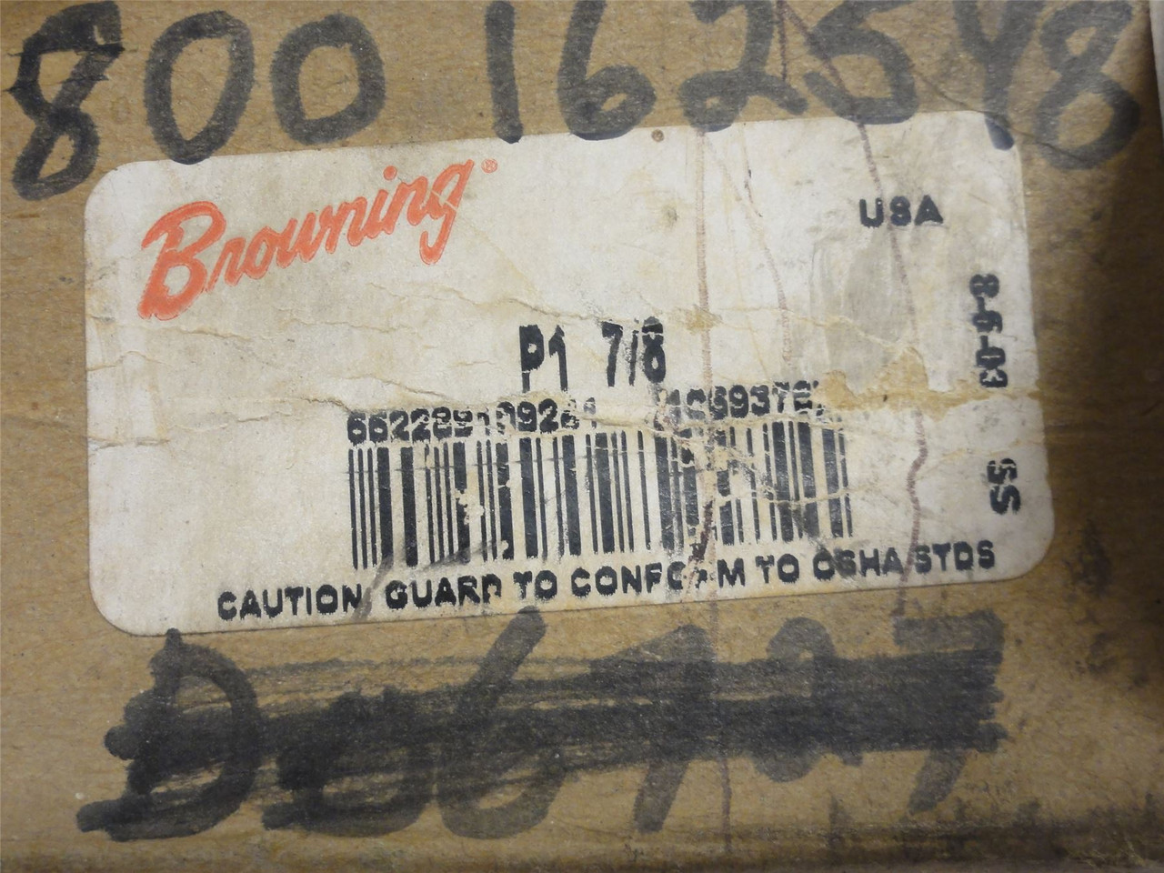 Browning P1-7/8; Split Taper Bushing 7/8"ID x 3" Flange OD