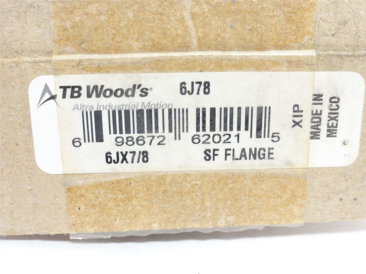 TB Woods 6J78; Sure-Flex Coupling Flange; 7/8"ID; Size: 6