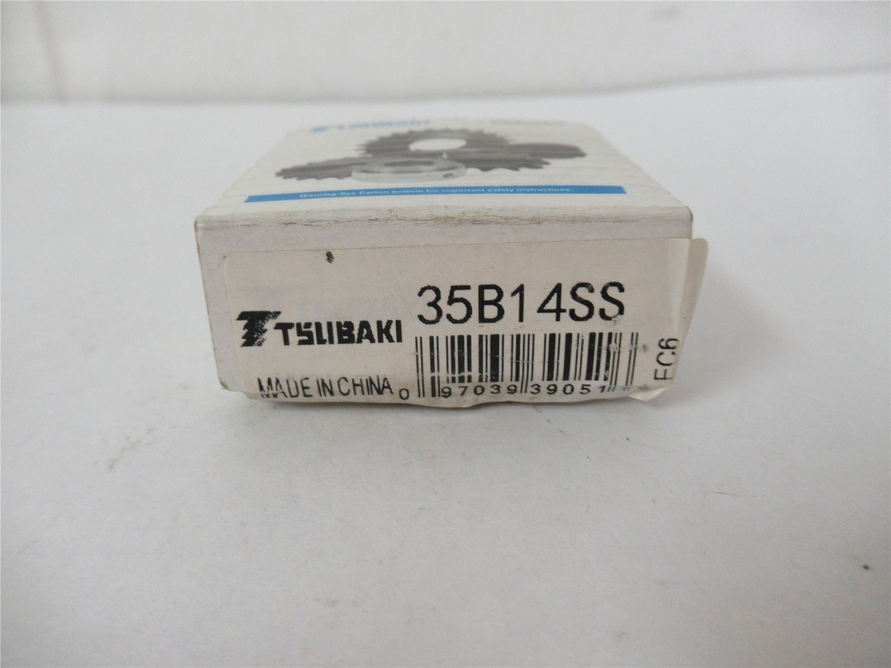US Tsubaki 35B14SS; Sprocket #35Chain 1/2" ID 14Teeth SS