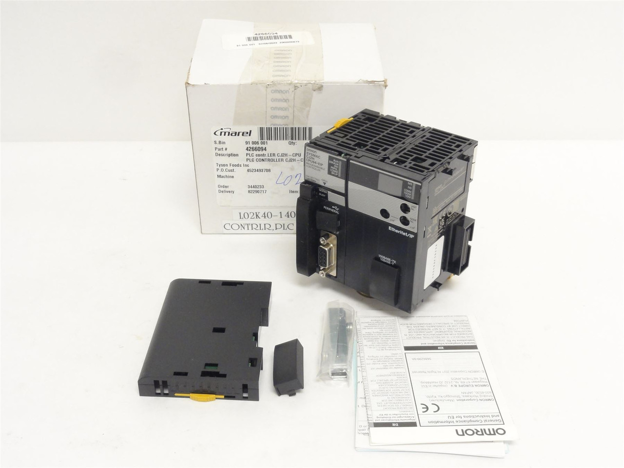 Omron CJ2H-CPU64-EIP; PLC Module 0.7 AMP 5 VDC  2560 I/O MAX