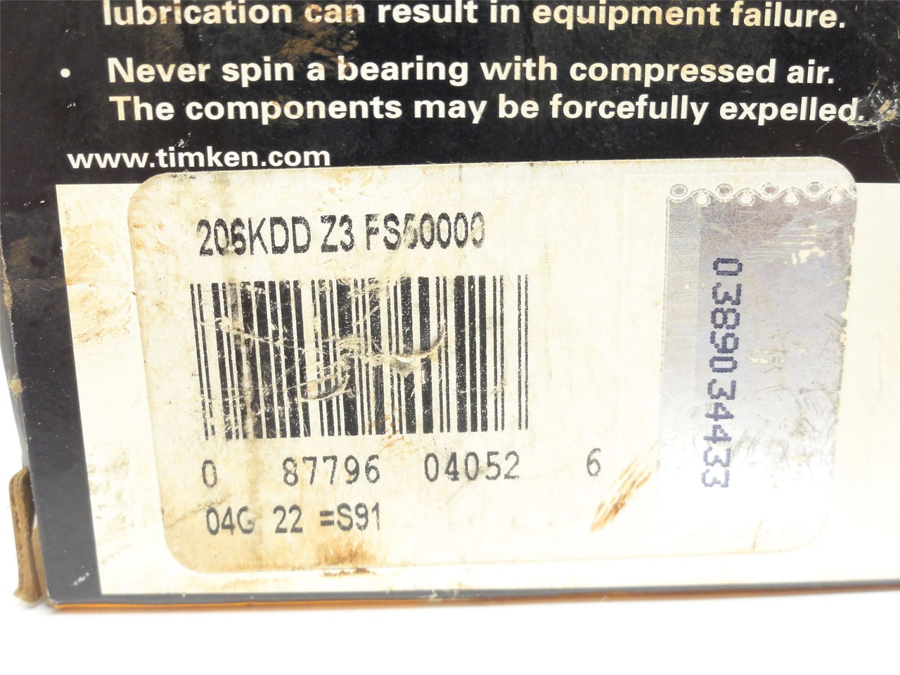 Timken 206KDD; Ball Bearing; 30mmID x 62mmOD x 16mm Wide