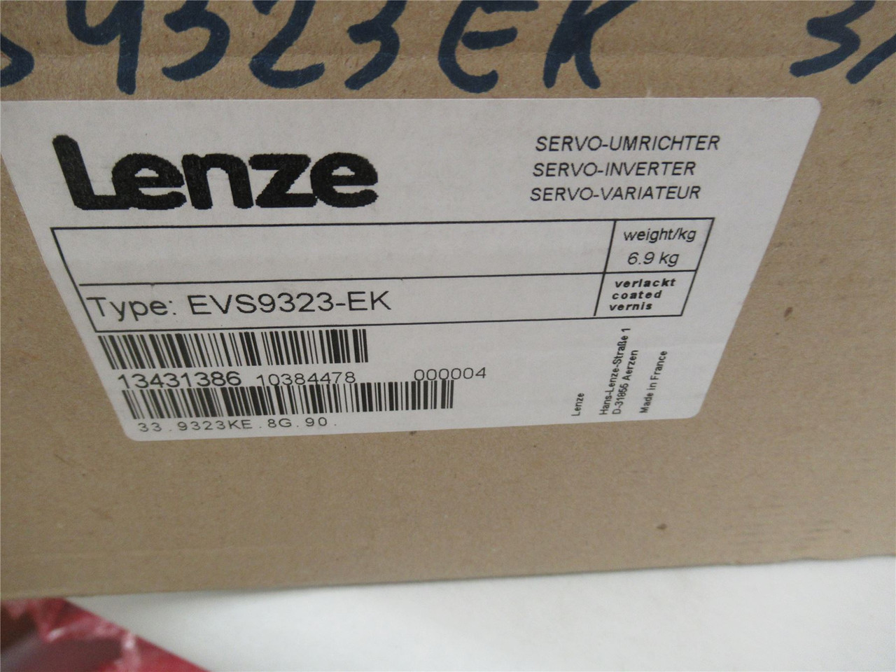 Lenze EVS9323-EK; Servo Controller 9300 SERIES 400/480 VAC