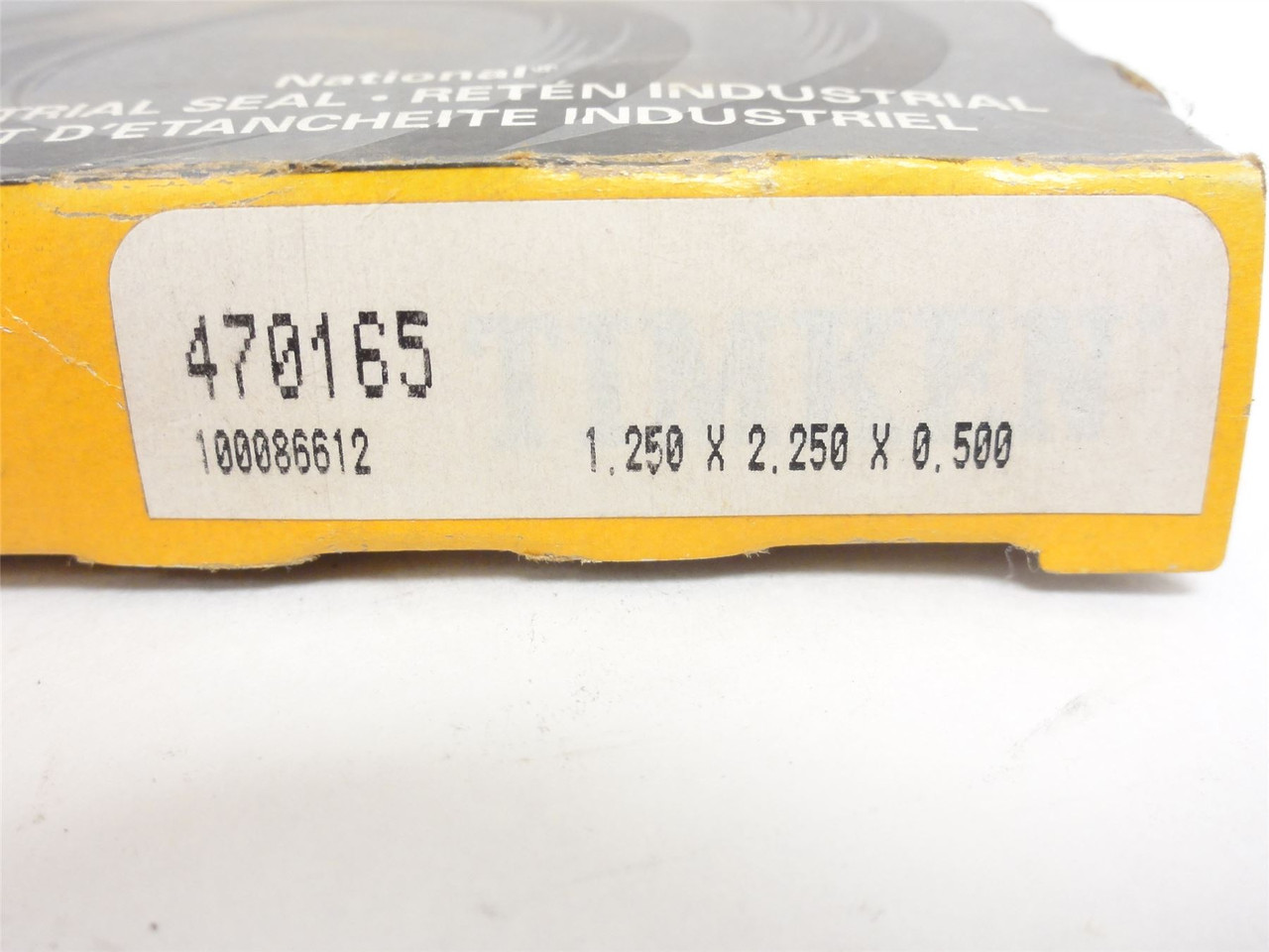 Timken 470165; Oil Seal 1.25"ID x 2.254"OD x 0.50" Width