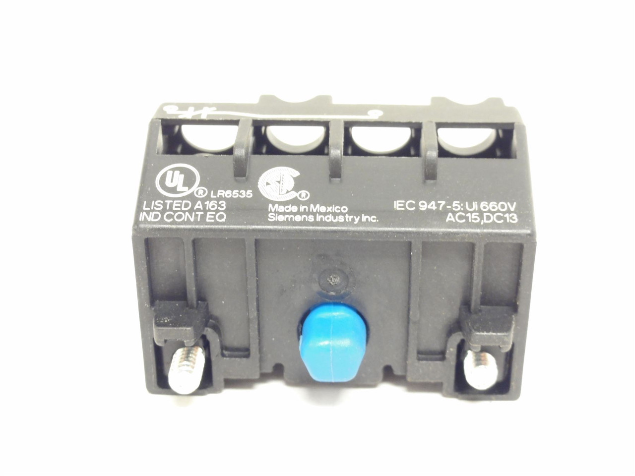 Siemens 52BAU; Switch Contact Block; 10A; 600VAC; 1-NC