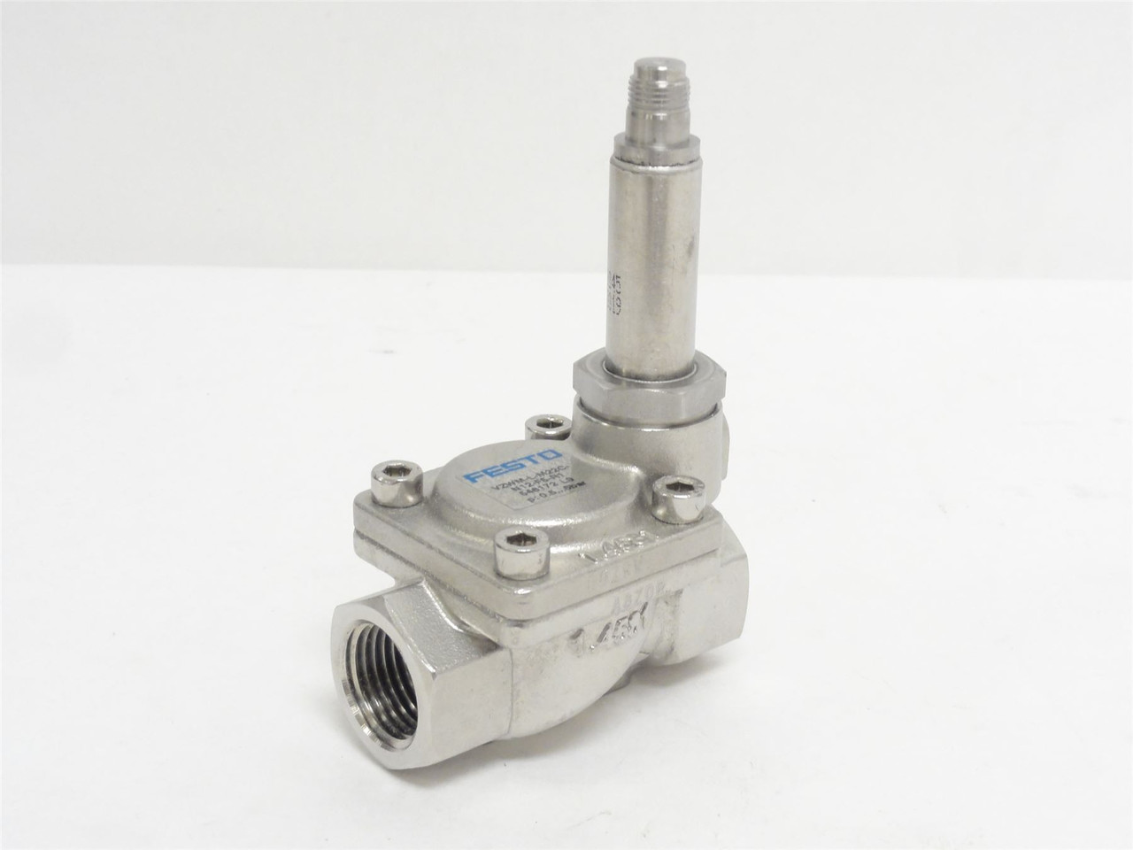 Festo VZWM-L-M22C- N12-F5-R1; Solenoid Body 546172; SS 1/2NPT