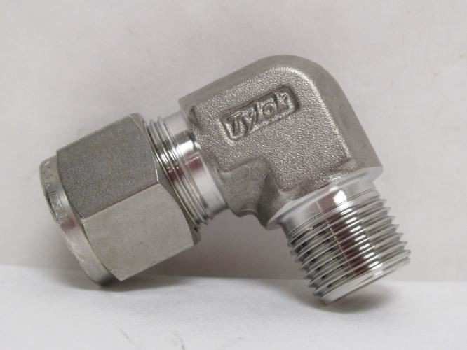 Tylok 8-DME-6; Tube Elbow; 90Deg; SS-316; 1/2" Tube x 3/8NPT