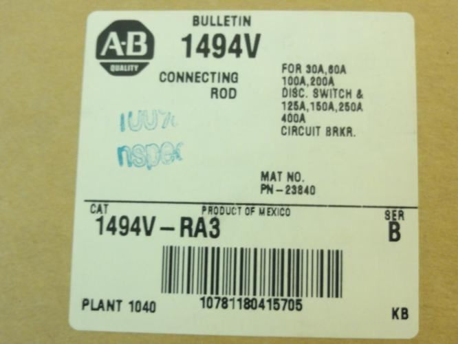 Allen-Bradley 1494V-RA3; Connecting Rod for 30-200A Disc Switch